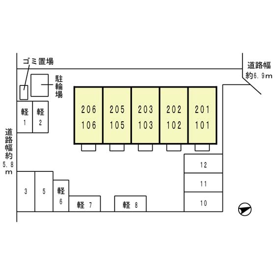 ショコラ･ゲーブルズの区画図