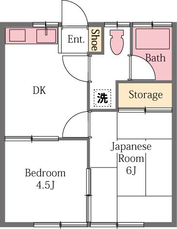 コーポ戸井田の間取り|間取り図