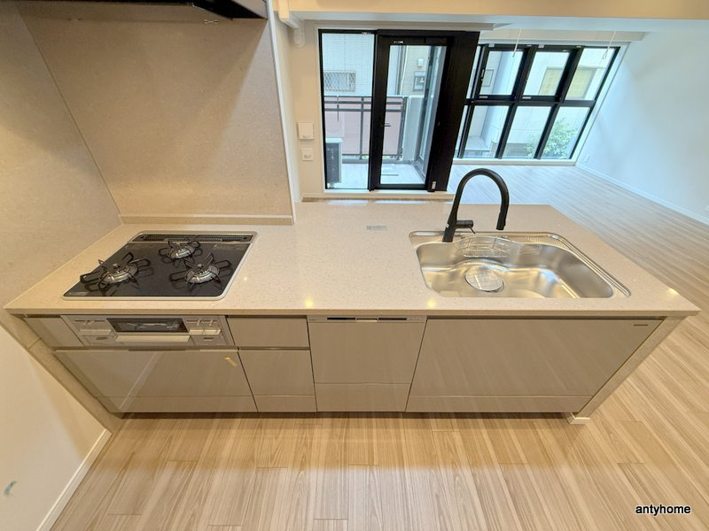 S-RESIDENCE谷町六丁目alo 仲介手数料無料のキッチン
