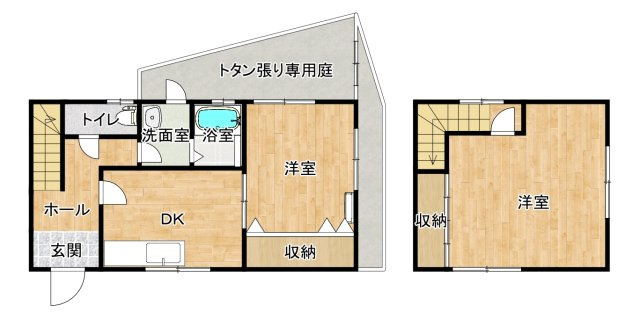 【間取り】 | 門前２Ｆ建て