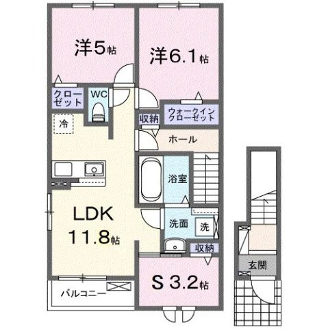 【間取り】 | ハウスプリムローズ　Ⅷ