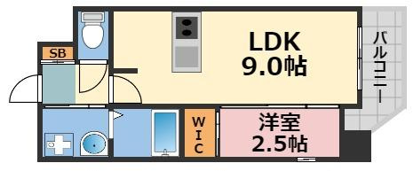 アドバンス難波ラシュレの間取り