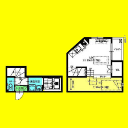 Terre-Ⅳ(テールフォー)　名古屋市賃貸　仲介手数料無料の間取り