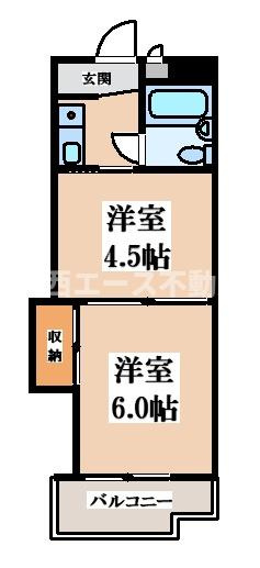 【間取り】 | サンスリーハイツ布施