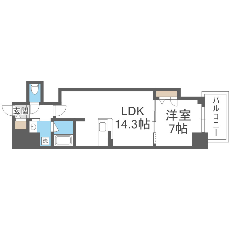 リアライズ天満橋の間取り