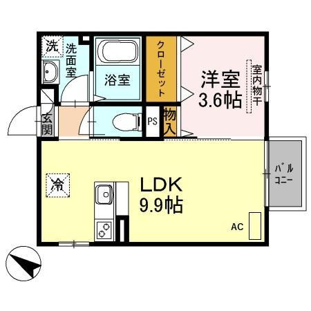 D-HOUSE A棟の間取り