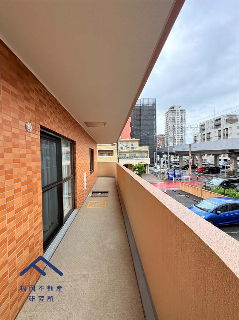 ライオンズシティ姪浜のバルコニー