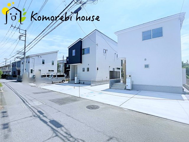 上尾市大谷本郷　01期　新築一戸建て　リナージュネクスジー　01の前面道路含む現地写真|前面道路含む現地写真です