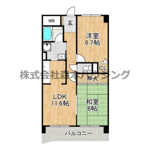【間取り】 | 　インぺリアルコート星田