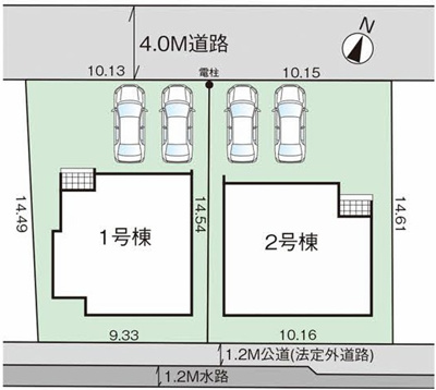 【区画図】 | グラファーレ江並(７期、②号棟)