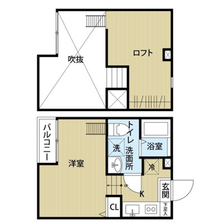 【間取り】 | KAHALE松戸B | 間取りです。