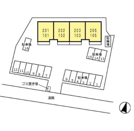 サン・ローズ出水の区画図