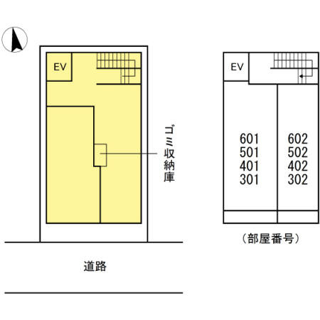 ルアナ 麻布十番の区画図