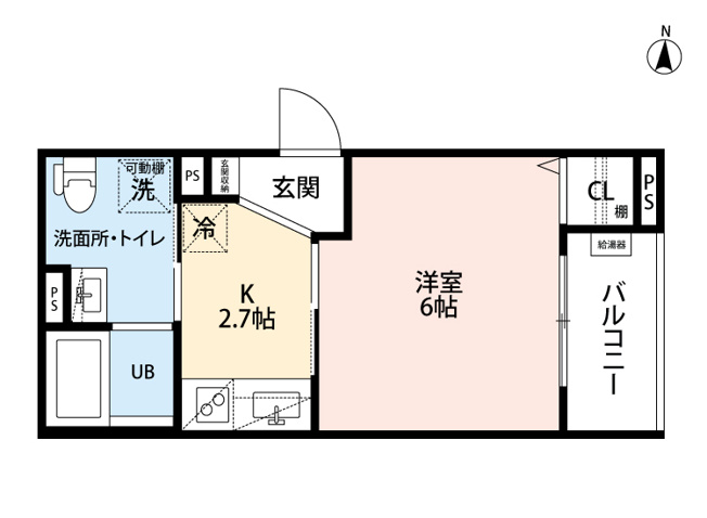 【間取り】 | CRASTINE大蓮北4丁目A
