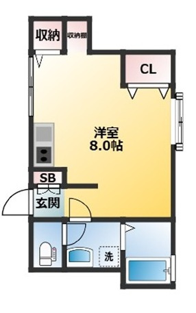 須山ハイツの間取り|間取りです。