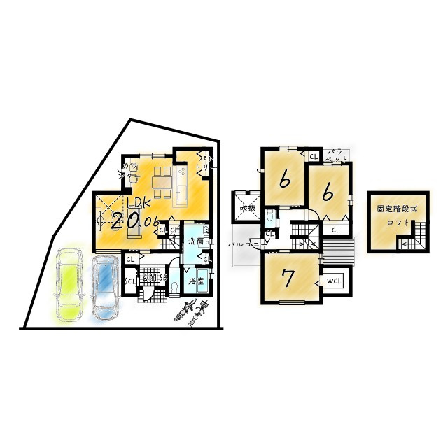 寺戸町岸ノ下の間取り
