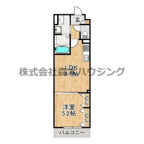 【間取り】 | 　ピレーネ北条Ⅰ