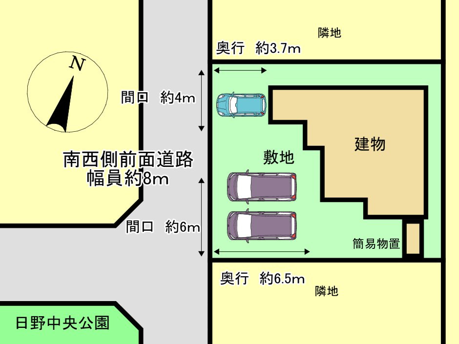 中古戸建　岐阜市日野南3丁目　令和3年築の区画図