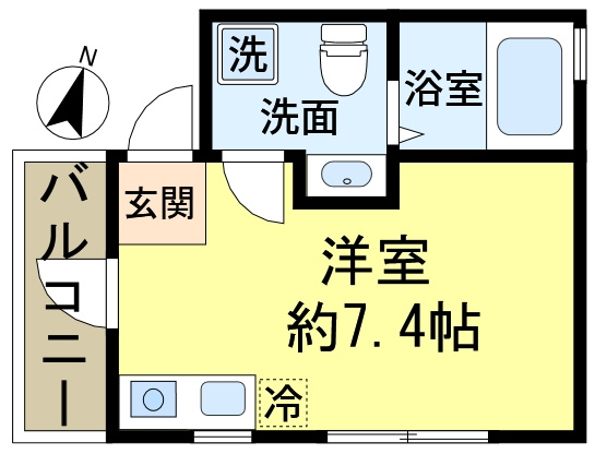 アパートメント新小岩A棟の間取り