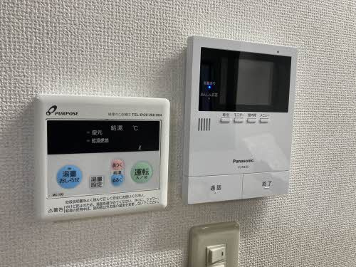 フレグランス島田 B棟の設備|給湯リモコン　モニタ付ドアホン