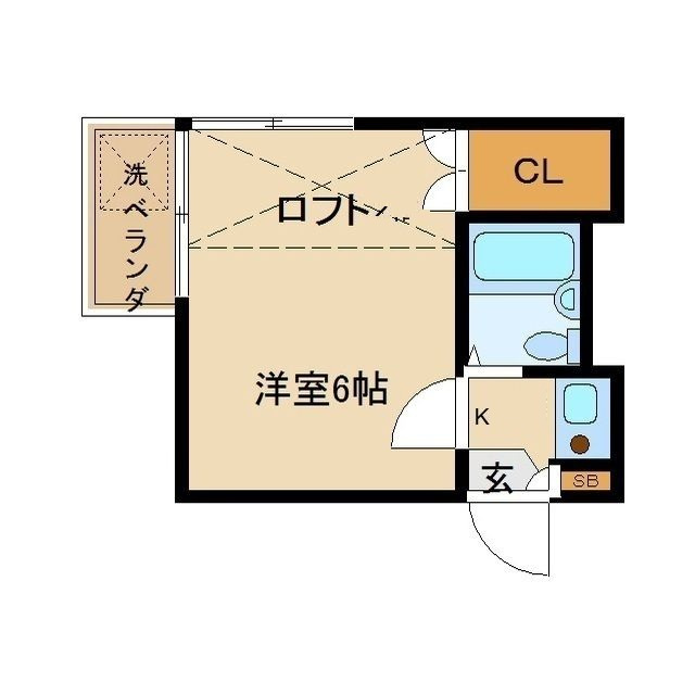 スプリングハウスの間取り|間取りです。