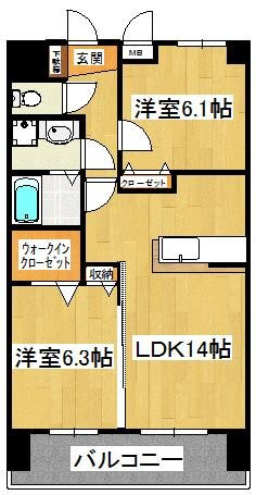 オリーブコート塚田の間取り