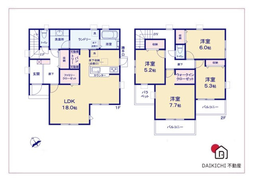 熊谷市拾六間第7   LiveleGarden.s　新築戸建　全2棟　2号棟の画像