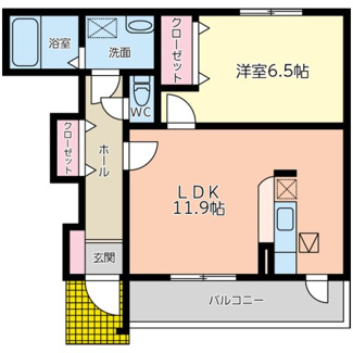 【間取り】 | コンフリエ下里Ⅰ