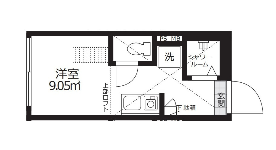 クレシェンド学芸大学の間取り