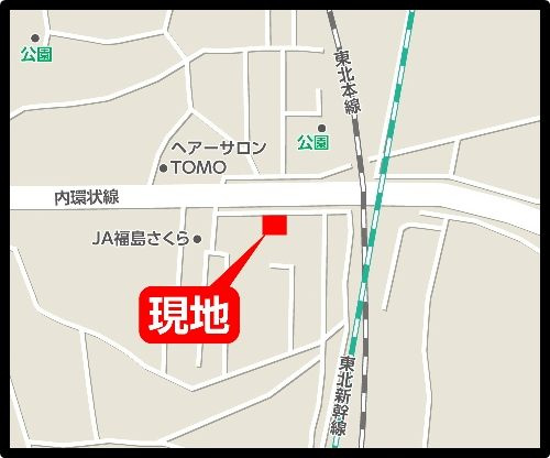 郡山市富久山町福原字町田　　　  １号棟　　　明健小学校、明健中学区　の地図|案内図
