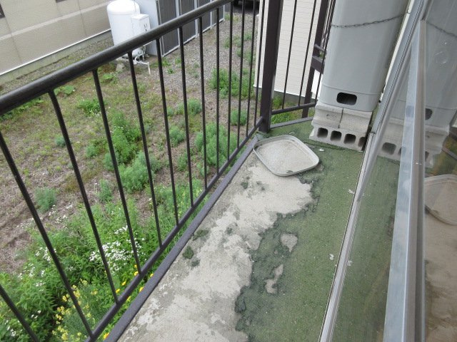 柏ハイツのバルコニー
