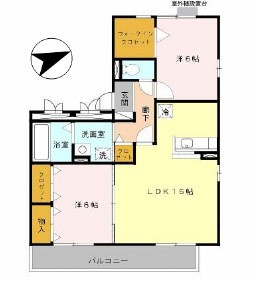 リビングタウン南生駒Aの間取り