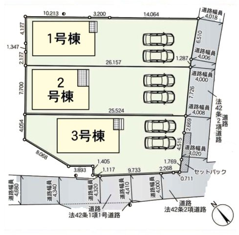 【区画図】 | 豊田市駒場町北1-4『仲介料無料』新築戸建て | 2号棟
