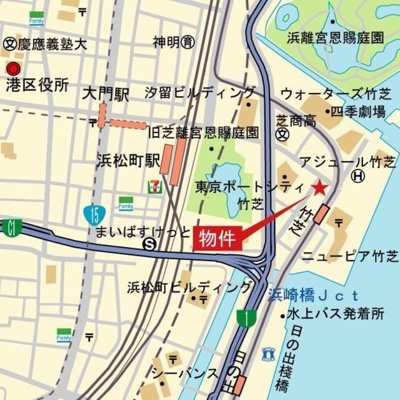 【地図】 | パークホームズ浜松町