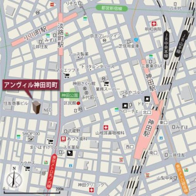 【地図】 | Ａｎｖｉｌｌｅ神田司町