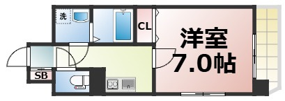 【間取り】 | Amabile深江橋　仲介手数料無料