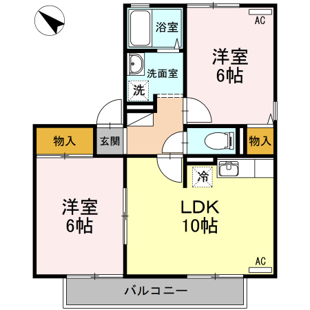 【間取り】 | コート・デ・ボナールA棟