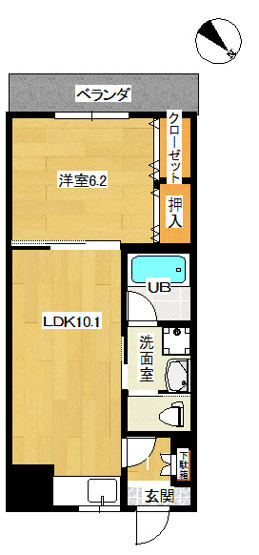 【間取り】 | ピアコートB
