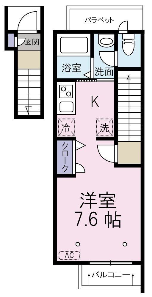 サウスサイドの間取り|間取りです。