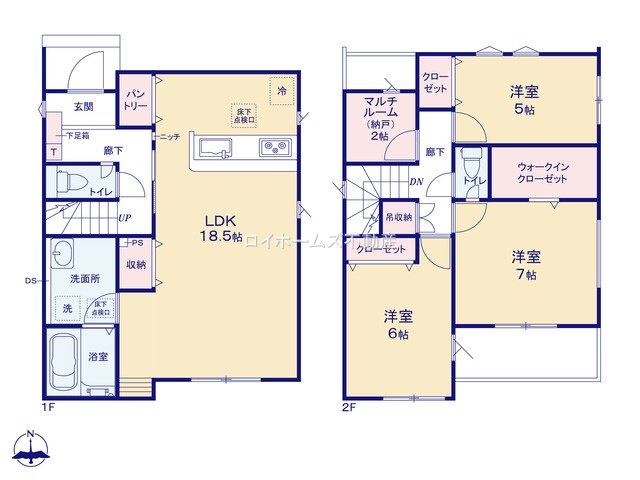 【間取り】 | 名古屋市守山区高島町118『仲介料無料』新築戸建て | 1号棟