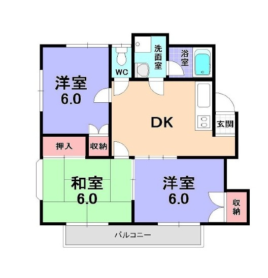 サンモール西原の間取り