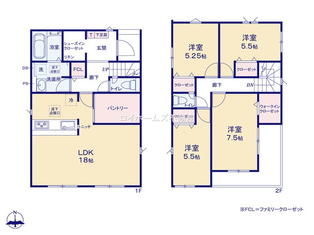 【間取り】 | 名古屋市守山区高島町118『仲介料無料』新築戸建て | 3号棟