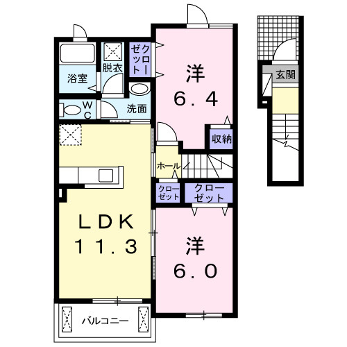 リビエスタ1の間取り