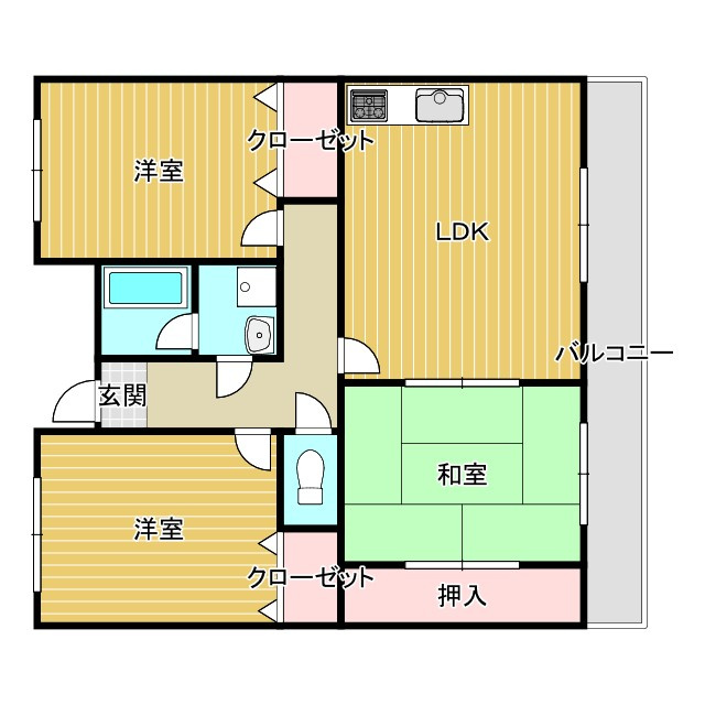 サンハート南茨木の間取り
