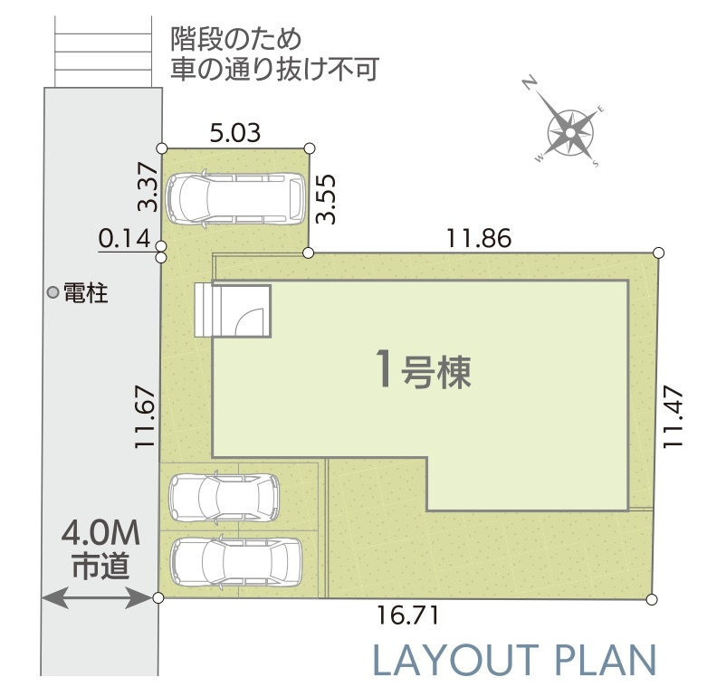 松戸市小金新築戸建【栗ケ沢小学校：10分】の区画図|区画配置図