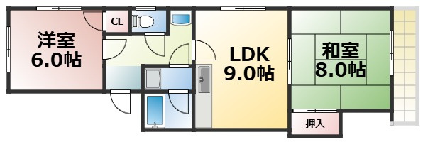 【間取り】 | ラ・フォーレ諏訪Ⅱ　仲介手数料無料