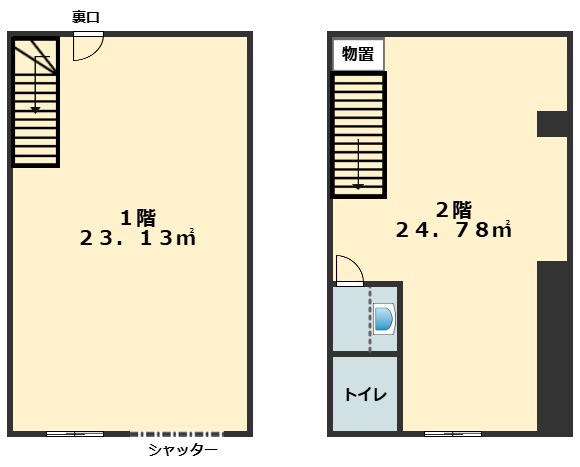 台東区鳥越１丁目の店舗の間取り