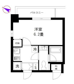 エクセリア大山３０１号室の間取り