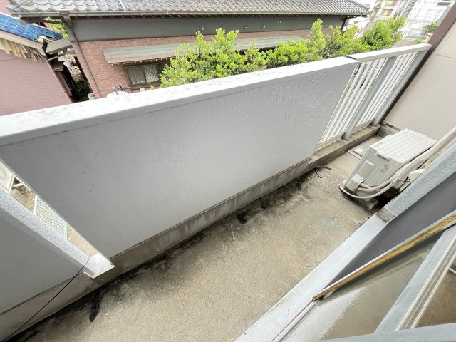 ヤマサイコーポ3号棟のバルコニー
