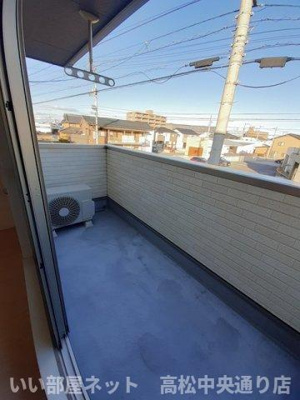 【バルコニー】 | サンテクラージュ木太町Ｄ